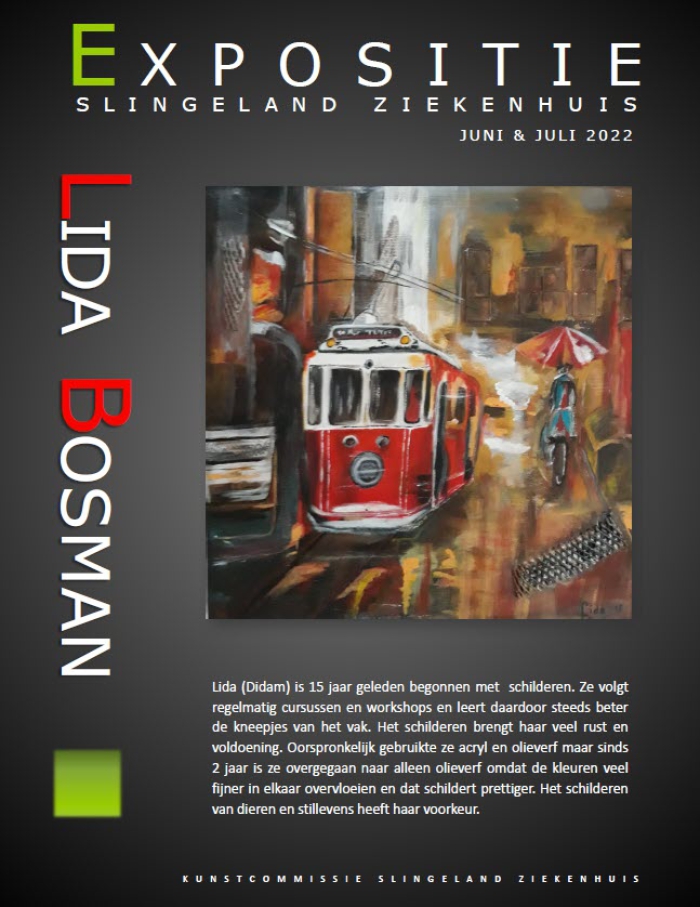Poster expositie LIda Bosman