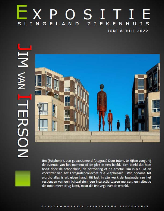Poster expositie Jim van Iterson