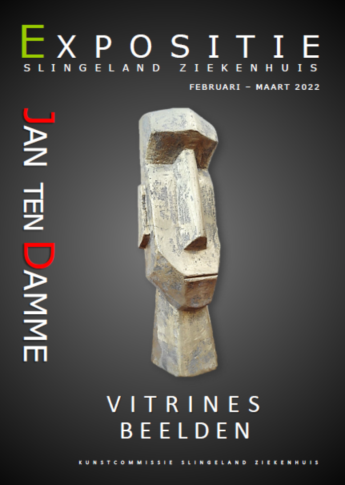 Poster van de expositie van Jan Ten Damme.
