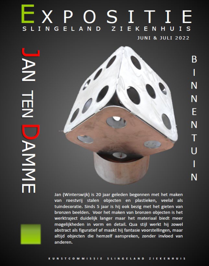 Poster expositie Jan ten Damme