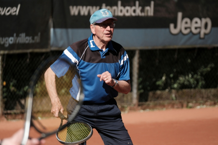 Joep Wellink op de tennisbaan