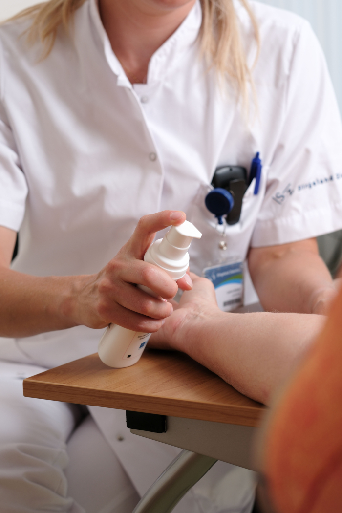 Hormoontherapie in de vorm van gel.