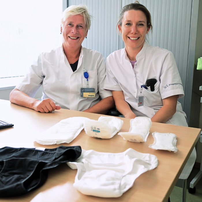 Continentieverpleegkundige Dianne Plantinga en gynaecoloog Dr. Lauren Bullens
