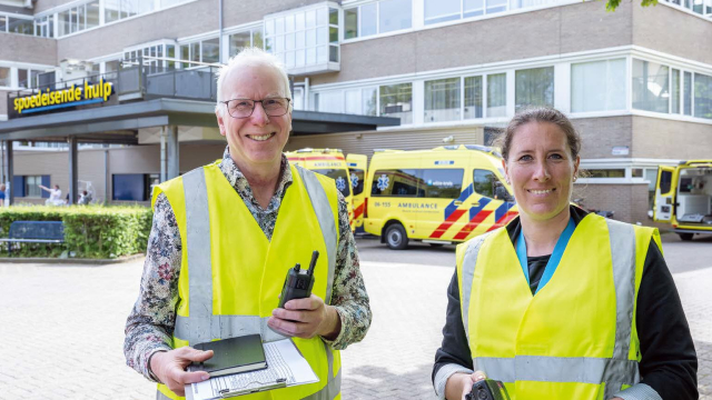 Crisiscoördinatoren Bert Wierenga en Jiske Wellink,