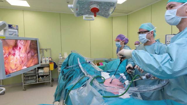 Een laparoscopische operatie