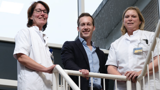 Geriater Lia Middeljans, GZ-psycholoog Dennis Gelling en neuroloog Jorine van Vliet.